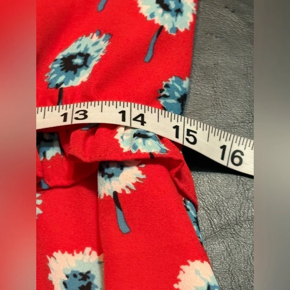 J. Crew Factory Red Longfellow Floral Dress size 8
